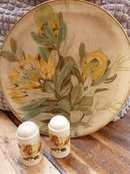 Retro set/dienblad met peper en zout stel, Ophalen of Verzenden, Huis en Inrichting