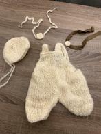 Handgebreide newborn set – romper + mutsje / haarband, Maat 50, Jongetje of Meisje, Ophalen of Verzenden, Zo goed als nieuw