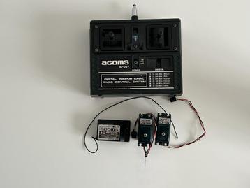 Acoms AP-227 zenderset + servo's + ontvanger rc modelbouw beschikbaar voor biedingen