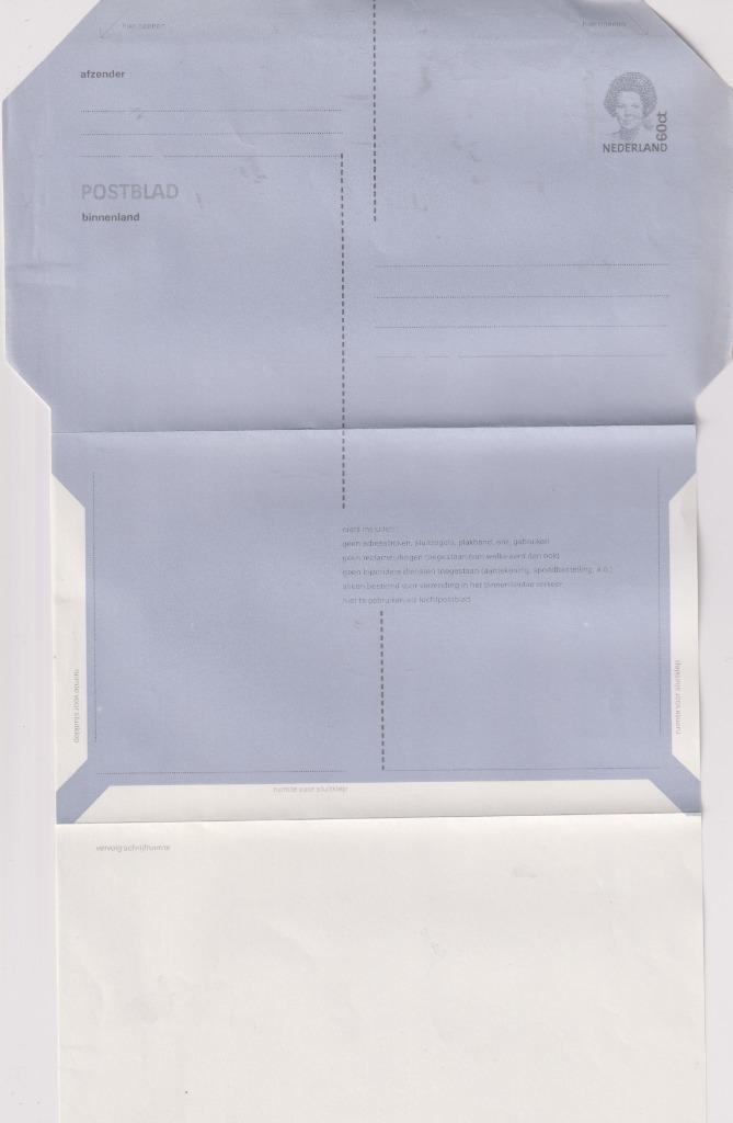 Nederland 1981 POSTBLAD binnenland Kon. Beatrix 60C, Postzegels en Munten, Brieven en Enveloppen | Nederland, Brief, Ophalen of Verzenden