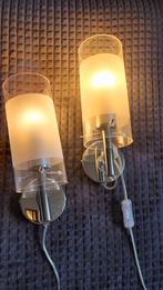 2 mooie wandlampen set, Ophalen of Verzenden, Zo goed als nieuw, Glas, Wandlampen