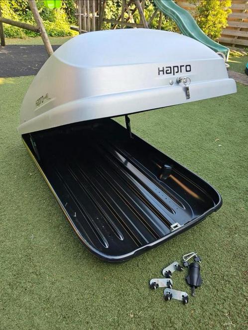 Te huur €29: Hapro Dakkoffer Roady 350, Auto diversen, Dakkoffers, Zo goed als nieuw, Ophalen of Verzenden