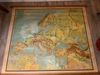 Grote landkaart, europa, ongeveer 2*2 meter, Antiek en Kunst, Antiek | Schoolplaten, Ophalen, Aardrijkskunde