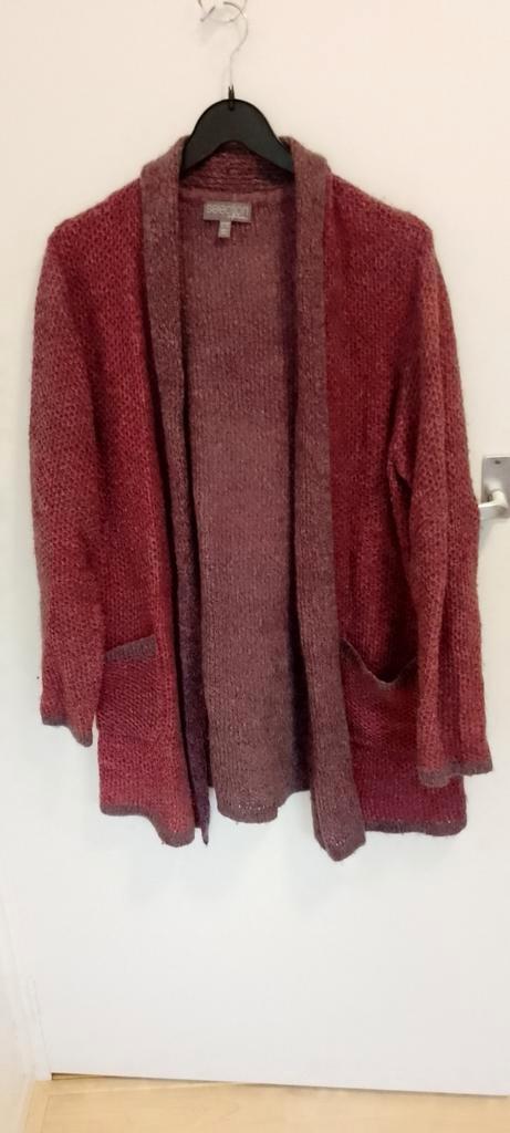 Paars vest van Ulla Popken, maar 42/44, Kleding | Dames, Truien en Vesten, Zo goed als nieuw, Maat 42/44 (L), Paars, Ophalen of Verzenden