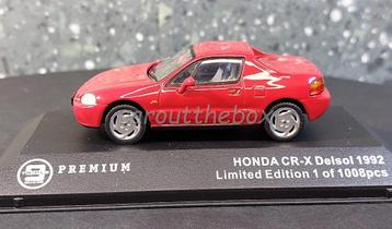 Honda Civic del Sol rood 1992 1/43 Triple 9 beschikbaar voor biedingen