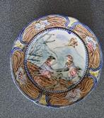 Majolica bord: kinderen op de wip, Ophalen of Verzenden