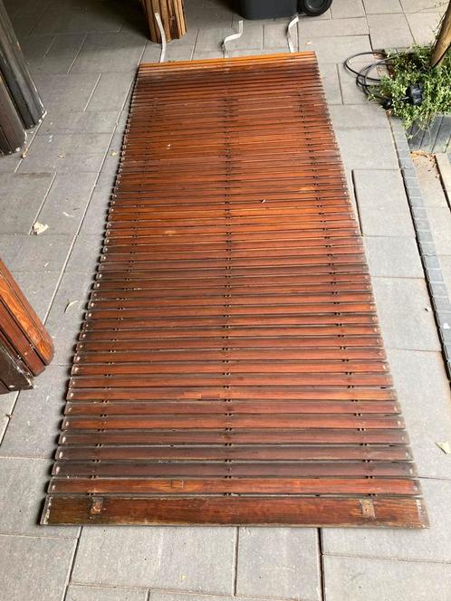 9 houten rolluiken jaren 30, Doe-het-zelf en Verbouw, Rolluiken, Gebruikt, Ophalen