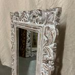 Barok Spiegel - houten lijst - wit - 80 x 60 cm -TTM Wonen, TTM Wonen, Meubels – (Perzische) Tapijten en Woonaccessoires, Taag 63, 2491 CS, Den Haag (Forepark)