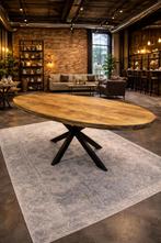 Eettafel ovaal 240x110 €449,-Mango Direct leverbaar E-7321, Overige houtsoorten, 100 tot 150 cm, Ophalen of Verzenden, Mwonenenslapen@ziggo.nl