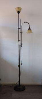 Vloerlamp met Gemarmerde Glazen Kappen, Ophalen of Verzenden, Zo goed als nieuw, Glas, 150 tot 200 cm