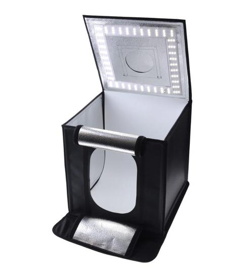 Caruba Portable Fotostudio LED Dimbaar, Audio, Tv en Foto, Fotografie | Fotostudio en Toebehoren, Zo goed als nieuw, Complete fotostudio