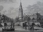 Gravure Montelbaanstoren Amsterdam, Joseph Mulder 18e eeuw, Antiek en Kunst, Verzenden