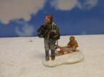 luville Frank with Teddy kerstdorp poppetje figurine beeldje, Diversen, Kerst, Ophalen of Verzenden, Zo goed als nieuw