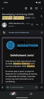 Ticket Marathon Eindhoven (hele), Tickets en Kaartjes, Eén persoon
