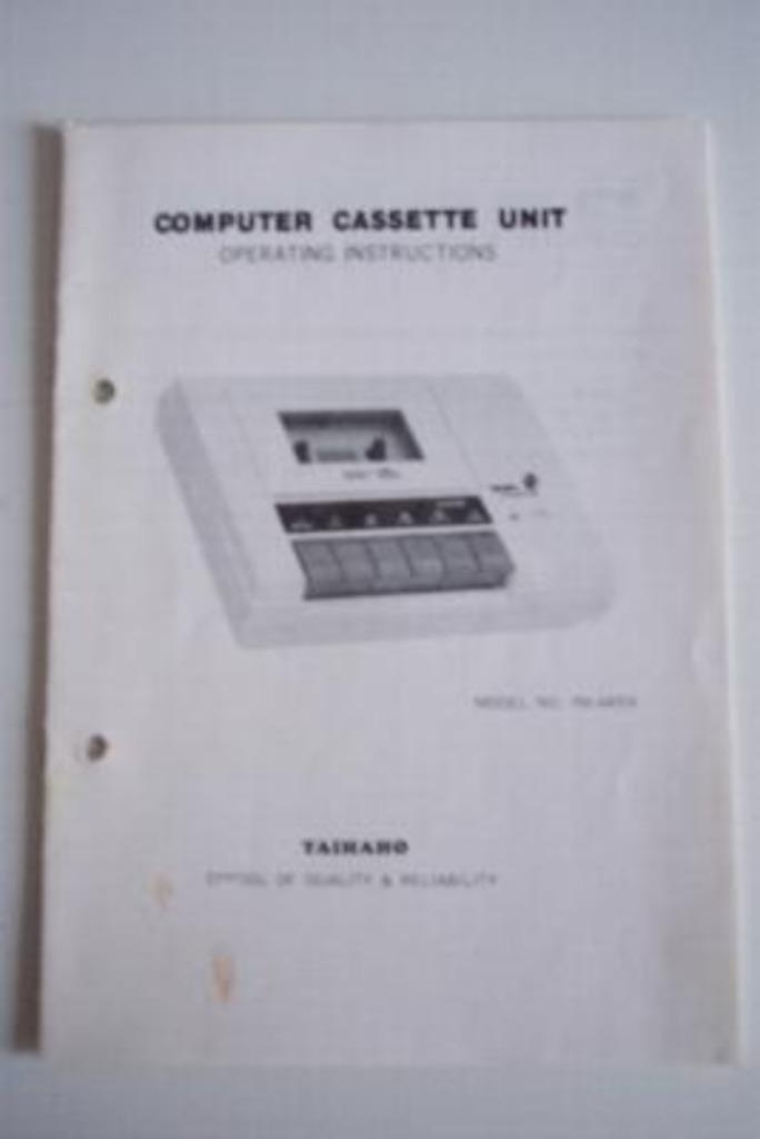 Taihaho Cassette Unit Operating Instructions (Commodore 64), Verzamelen, Overige Verzamelen, Gebruikt, Ophalen of Verzenden