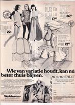 Retro reclame 1974 Wehkamp catalogus nachtkleding damesmode, Verzamelen, Retro, Overige typen, Ophalen of Verzenden