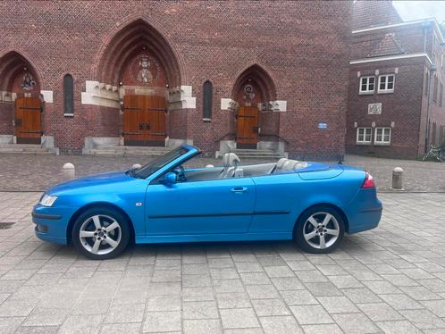 Unieke, goed onderhouden blauwe Saab 9-3 2.0 T Cabrio, Auto's, Saab, Particulier, Benzine, E, Cabriolet, Handgeschakeld, Origineel Nederlands
