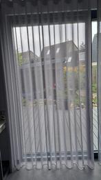 Zilvergrijze inbetween vitrage waveplooi, 200 cm of meer, Ophalen of Verzenden, Zo goed als nieuw, 200 cm of meer