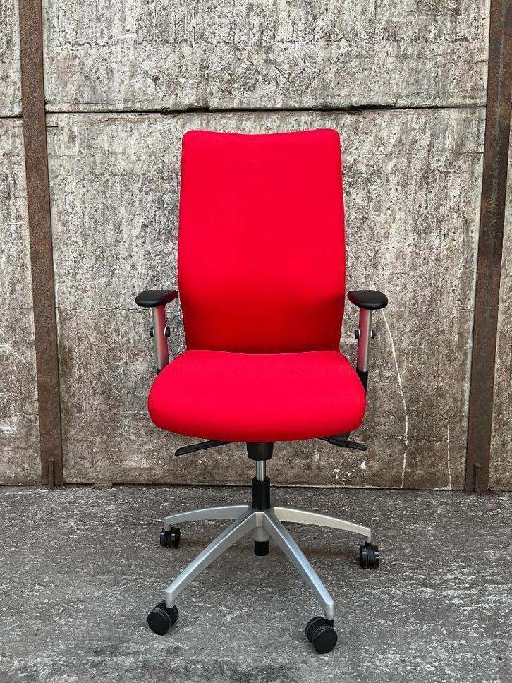 OUTLET!! EN1335 bureaustoel Turijn - voor zwaardere personen, Huis en Inrichting, Bureaustoelen, Nieuw, Rood, Ergonomisch, Ophalen of Verzenden