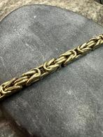 Prachtige 14k gouden koningsarmband 27 cm, Sieraden, Tassen en Uiterlijk, Armbanden, Ophalen of Verzenden, Nieuw, Goud
