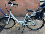 Elektrisch Gazelle bloem moeder fiets, Fietsen en Brommers, Fietsen | Dames | Moederfietsen, Dubbele standaard, Zo goed als nieuw