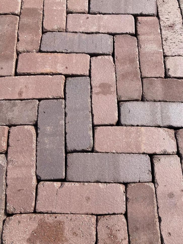Dikformaat paars rood 7x7x20cm (P36), Tuin en Terras, Tegels en Klinkers, Gebruikt, Klinkers, Overige materialen, 10 m² of meer