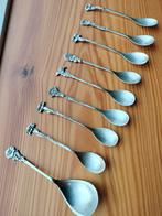 9 Zilveren theelepels., Antiek en Kunst, Antiek | Goud en Zilver, Ophalen of Verzenden, Zilver