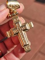 Vintage 1980 religieuze crucifix kruis hanger, Antiek en Kunst, Ophalen of Verzenden
