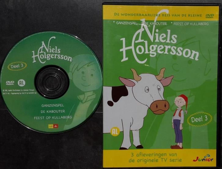 DVD - Niels Holgersson - Deel 3 - 3 Afleveringen, Cd's en Dvd's, Dvd's | Kinderen en Jeugd, Zo goed als nieuw, Tv fictie, Avontuur