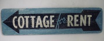 Houten paneel/bord/antiek/Beach cottage/strand/zomer/vintage beschikbaar voor biedingen