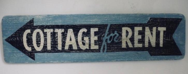 Houten paneel/bord/antiek/Beach cottage/strand/zomer/vintage, Huis en Inrichting, Woonaccessoires | Wanddecoraties, Nieuw, Ophalen of Verzenden