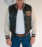 Redskins Vintage Varsity Jacket Maat M, Maat 48/50 (M), Zwart, Ophalen of Verzenden, Gedragen