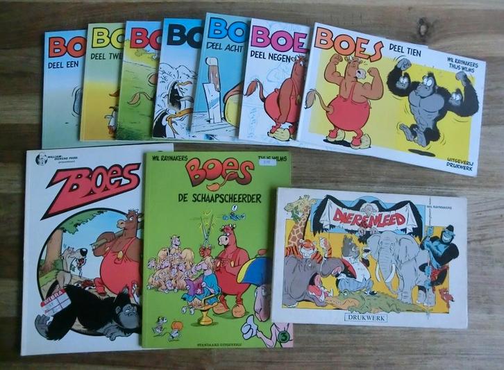 10 stripboeken uit de Boes (Dierenleed) reeks, Boeken, Stripboeken, Gelezen, Meerdere stripboeken, Ophalen of Verzenden