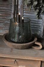 Houten schaal met handvat, Www.jufbrocante.nl, Www.jufbrocante.nl, Nieuw, Ophalen of Verzenden