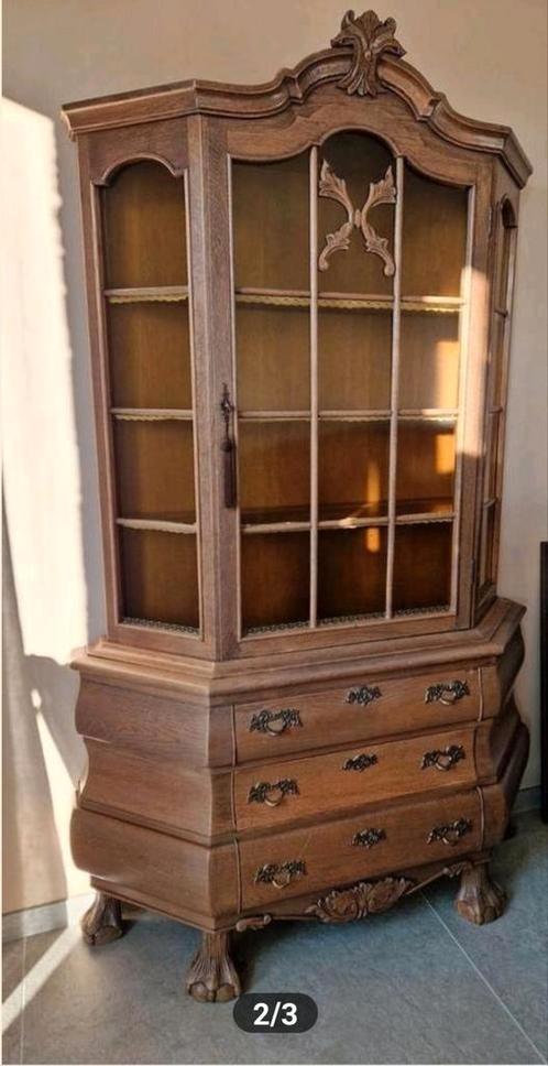Klassieke oudhollandsche eiken porseleinkast izgst
Kast, Huis en Inrichting, Kasten | Vitrinekasten, Gebruikt, 150 tot 200 cm