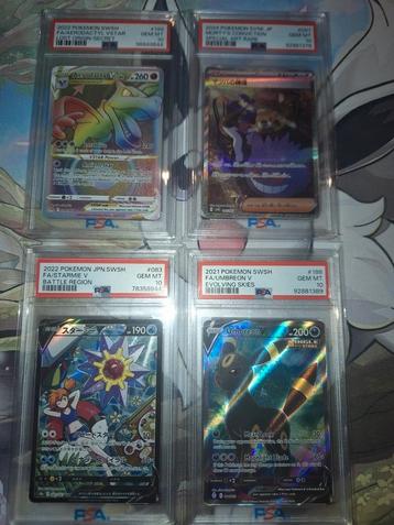 PSA 10 Umbreon Starmie Morty's Conviction & Aerodactyl beschikbaar voor biedingen