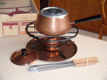 Zwitserse Spring fondueset, jaren '60-'70 beschikbaar voor biedingen