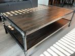 Industriële Meubelset: Tafel, TV-kast, Rek, Ophalen of Verzenden, Gebruikt, Rechthoekig, Metaal