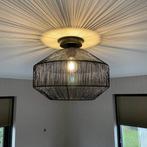 Plafondlamp Segi zwart 2x - Kwamtum, Ophalen of Verzenden, Zo goed als nieuw, Metaal