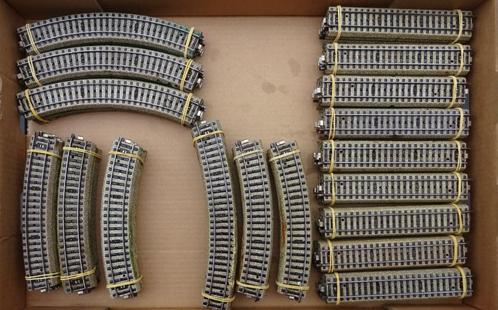 Grote partij Marklin rails - meer dan 90 stuks, Hobby en Vrije tijd, Modeltreinen | H0, Gebruikt, Rails, Wisselstroom, Märklin