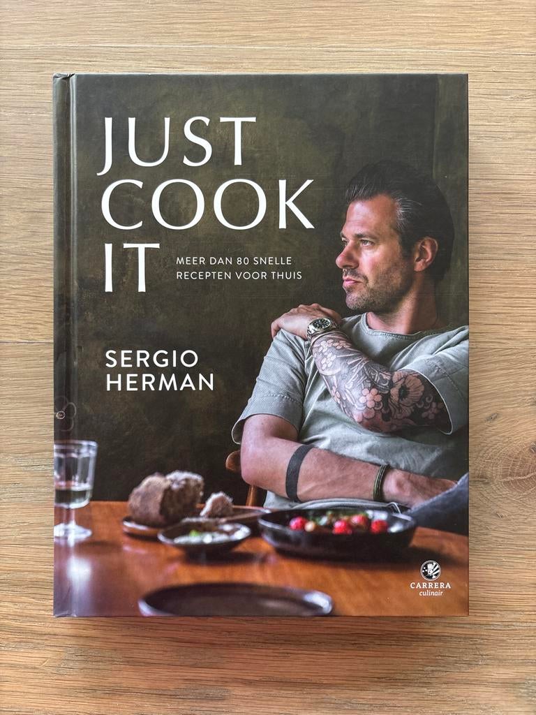 Just Cook It - Sergio Herman Kookboek, Gelezen, Voorgerechten en Soepen, Ophalen of Verzenden, Gezond koken