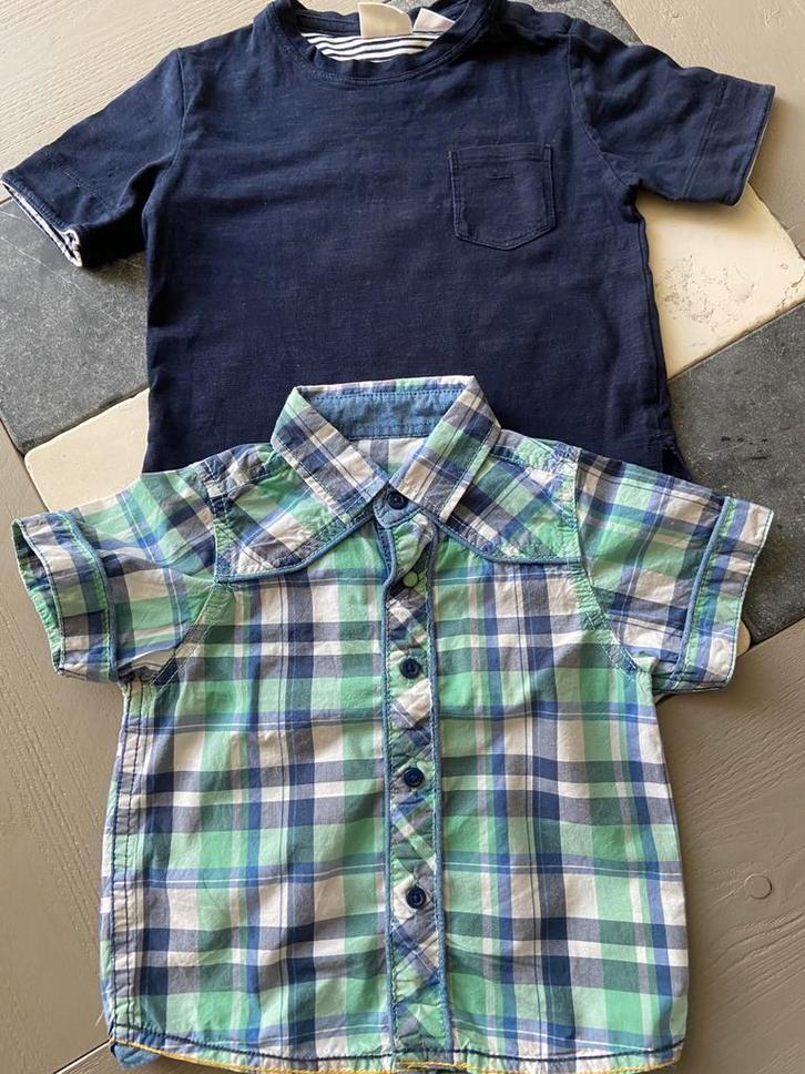 Stoer bloesje en shirtje mt 80/86 voor 2,50 !!!, Kinderen en Baby's, Babykleding | Maat 80, Gebruikt, Jongetje, Shirtje of Longsleeve