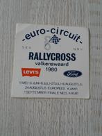 sticker Rallycross 1980 Eurocircuit Valkenswaard, Ophalen of Verzenden, Zo goed als nieuw, Sport