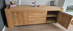 Massief eiken houten dressoir goossens, Huis en Inrichting, Kasten | Dressoirs, 25 tot 50 cm, 200 cm of meer, Ophalen of Verzenden