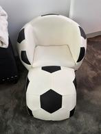 Kids voetbal stoel, Huis en Inrichting, Stoelen, Zwart, Leer, Ophalen of Verzenden, Zo goed als nieuw
