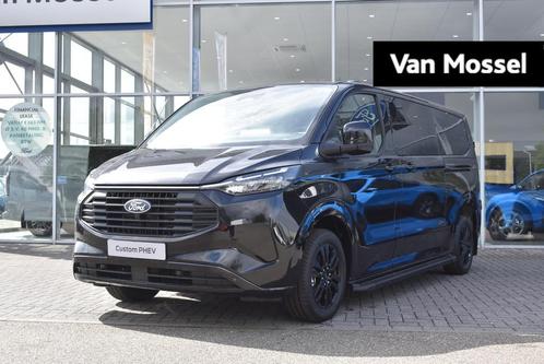 Ford Transit Custom 320 2.5 PHEV L2H1 Black Platinum DC | Ui, Auto's, Bestelauto's, Bedrijf, Te koop, ABS, Achteruitrijcamera