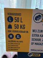 Diverse verhuisdozen, Doe-het-zelf en Verbouw, Kratten en Dozen, Ophalen, Doos, Zo goed als nieuw, Minder dan 40 cm