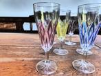 8 vintage champagneglazen, model Harlequin VMC Reims (1), Ophalen of Verzenden
