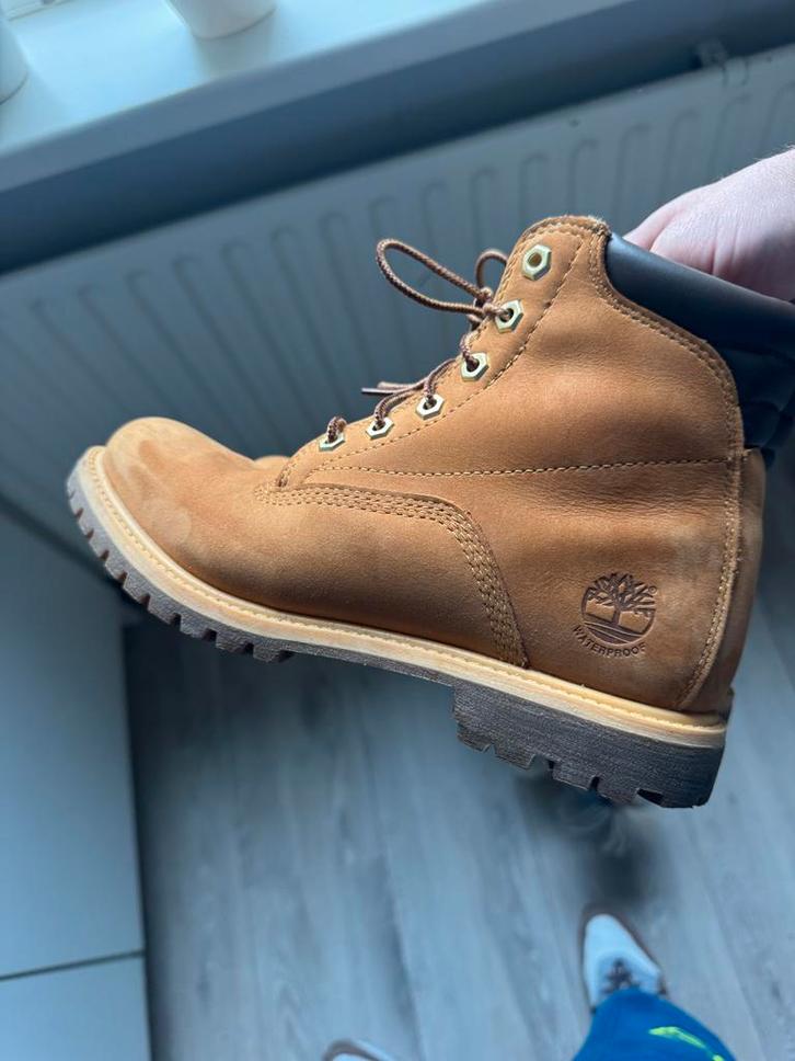 Timberland 6 inch veterboots dames EU39, Kleding | Dames, Schoenen, Zo goed als nieuw, Bruin, Ophalen of Verzenden