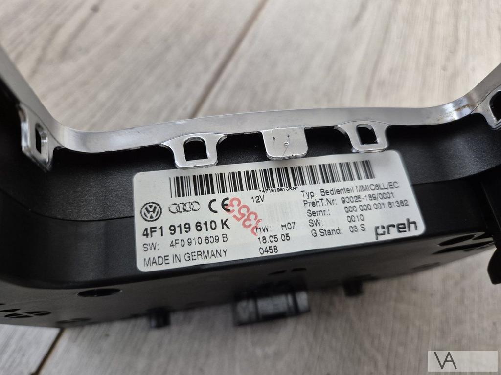 Audi A6 4f 2004 - 2011 navigatie bediening paneel 4f1919610k, Ophalen of Verzenden, Gebruikt, Audi